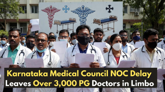 Karnataka Medical Council NOC Delay Leaves Over 3,000 PG Doctors in Limbo: A Crisis That Hurts Patients Too