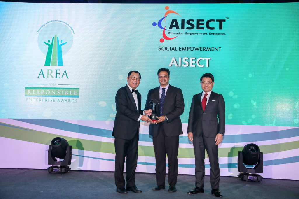 (L-R)  Tan Sri Dr. Fong Chan Onn, Chairman of Enterprise Asia , Mr. Siddharth Chaturvedi, Executive Vice President. AISECT Group, and Dr. Naoki Adachi, Founder and CEO Responsible Ability Inc.