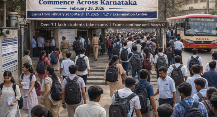 II PUC (Class 12) Exams Commence Across Karnataka