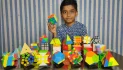 3rd Grader S Bhargav from Orchids International School solves 30 Rubik Cubes under 14 mins