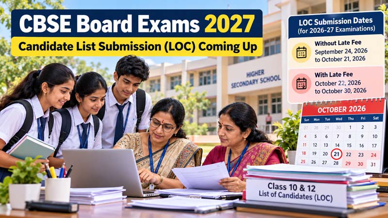 CBSE 2027 LOC Submission Deadlines