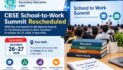 CBSE School-to-Work Summit Rescheduled to October 26–27; Registration Extended
