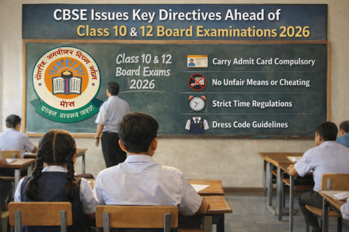 CBSE Issues Key Directives Ahead of Class 10 and 12 Board Examinations 2026