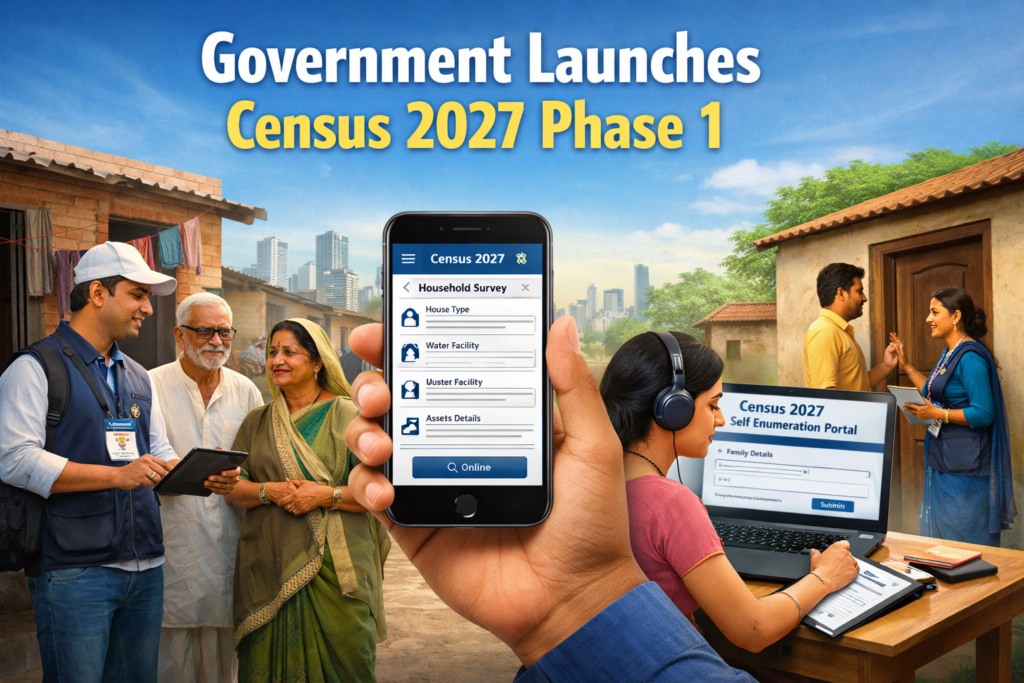 Government Launches Census 2027 Phase 1: India’s First Fully Digital ...