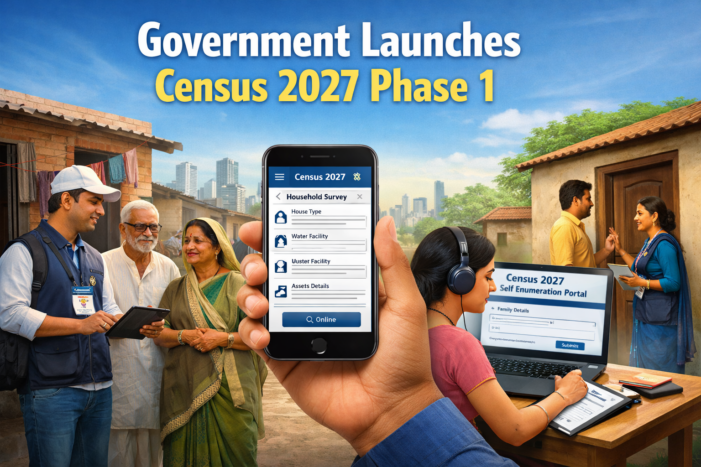 Government Launches Census 2027 Phase 1: India’s First Fully Digital Population Count