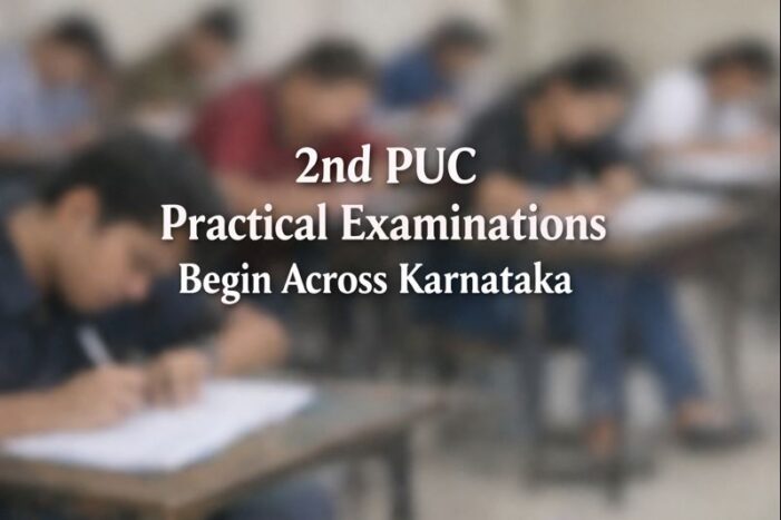 2nd PUC Practical Examinations Begin Across Karnataka