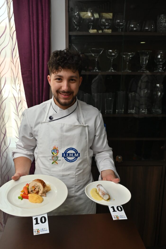 Enri Cuedari from Albania wins the IIHM International Young Chef Olympiad 2026