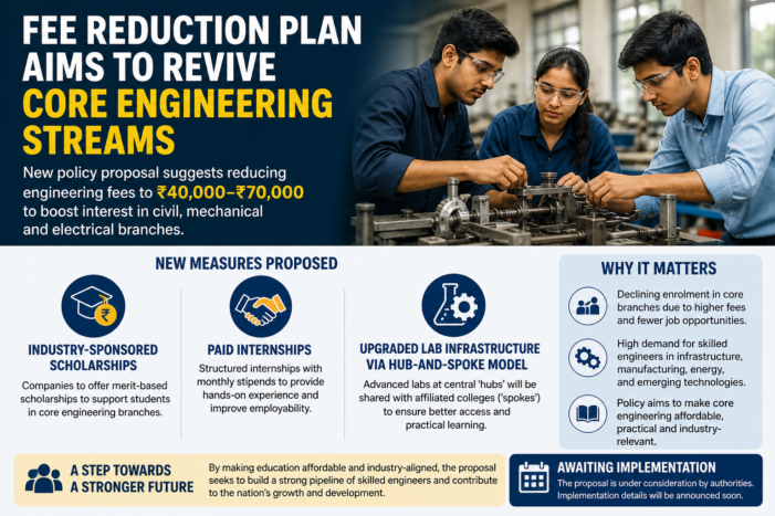 Fee Reduction Plan Aims to Revive Core Engineering Streams