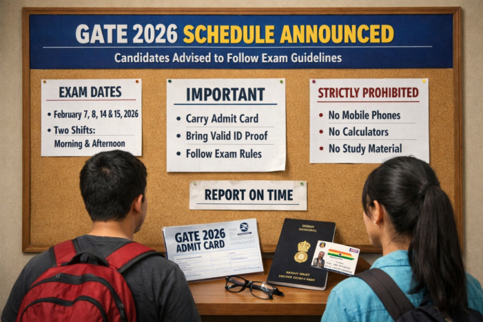 GATE 2026 Schedule Announced: Candidates Advised to Follow Exam Guidelines