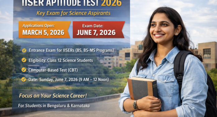 IISER Aptitude Test 2026 Scheduled for June 7; Applications Open March 5