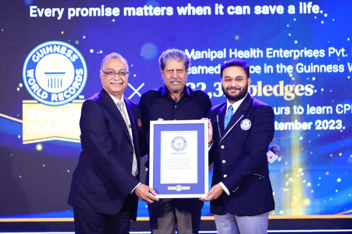 Manipal Hospitals receives prestigious GUINNESS WORLD RECORDSTM certificate