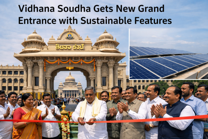 Vidhana Soudha Gets New Grand Entrance with Sustainable Features