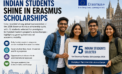 Indian Students Shine in Erasmus Scholarships: 75 Selected for Prestigious EU-Funded Master’s Programmes