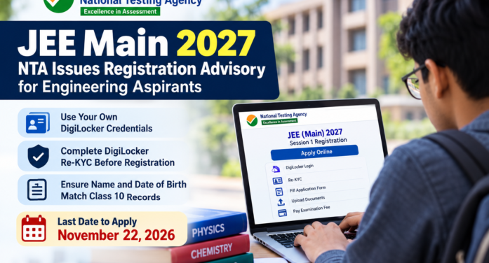 JEE Main 2027: NTA Issues Registration Advisory for Engineering Aspirants; Check Important Instructions