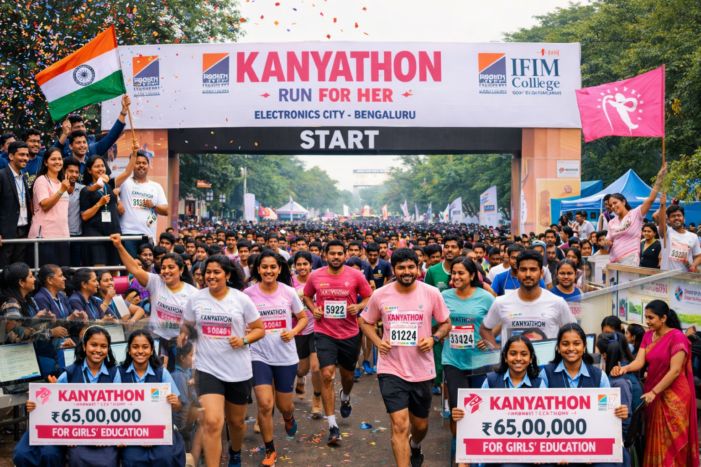 Kanyathon Charity Marathon Raises ₹65 Lakh for Girls’ Education in Bengaluru