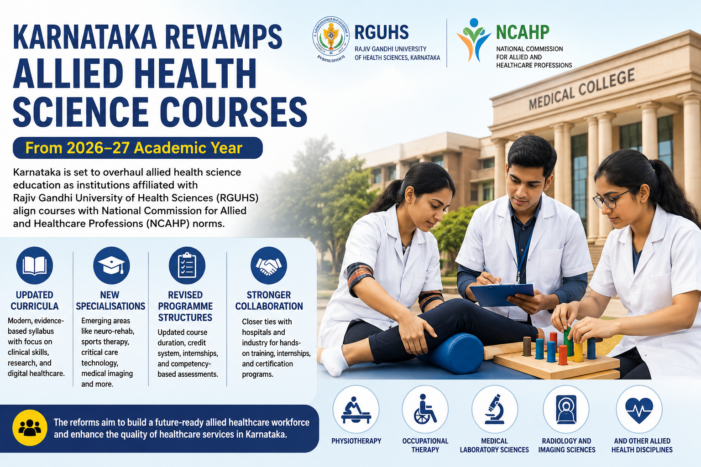 Karnataka Revamps Allied Health Science Courses for 2026–27 Academic Year