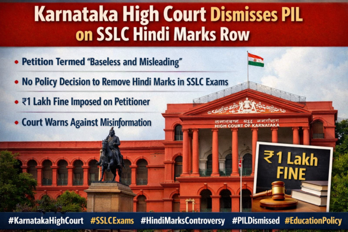Karnataka High Court Dismisses PIL on SSLC Hindi Marks Row