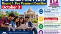 Karnataka PGCET 2026 Round 1: Fee Payment Deadline October 3; Check Post-Allotment Schedule