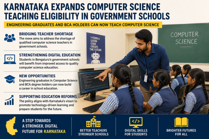 Karnataka Expands Computer Science Teaching Eligibility in Government Schools