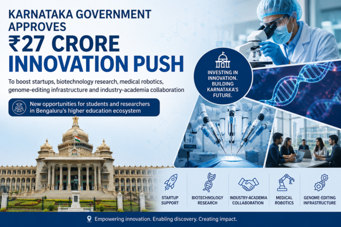 Karnataka Approves ₹27 Crore Innovation Push to Boost Startups and Biotechnology Research