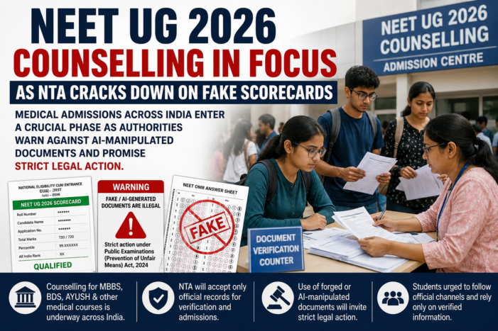 NEET UG 2026 Counselling in Focus as NTA Cracks Down on Fake Scorecards