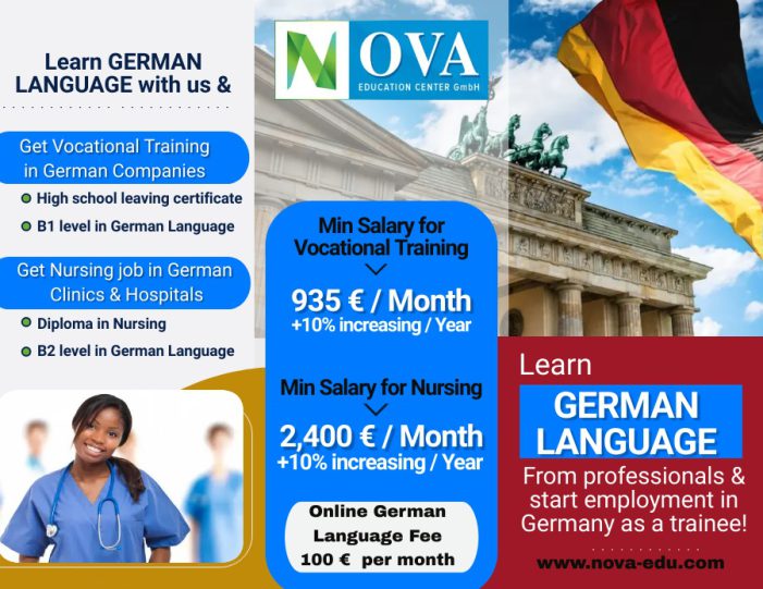 Vocational Training Programs and Nursing Job in Germany!