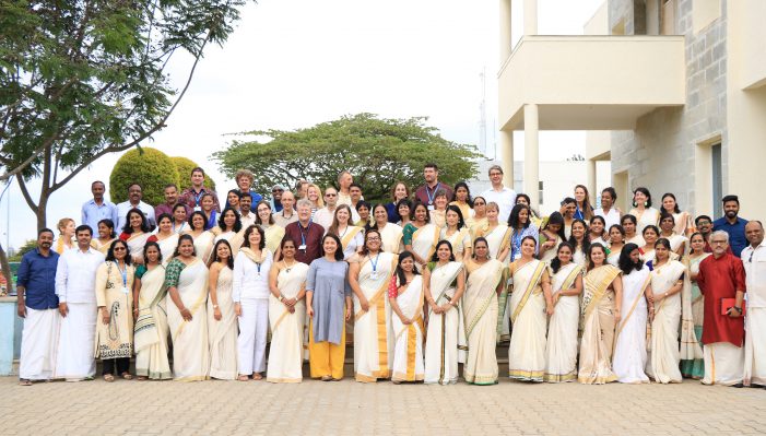 Canadian International School celebrates Onam with students & teachers from 40 different nationalities