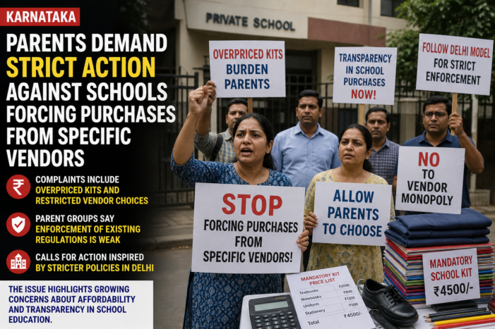 Parents Demand Crackdown on School Vendor Monopolies in Karnataka