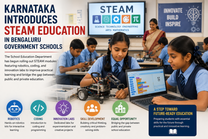Karnataka Introduces STEAM Education in Bengaluru Government Schools