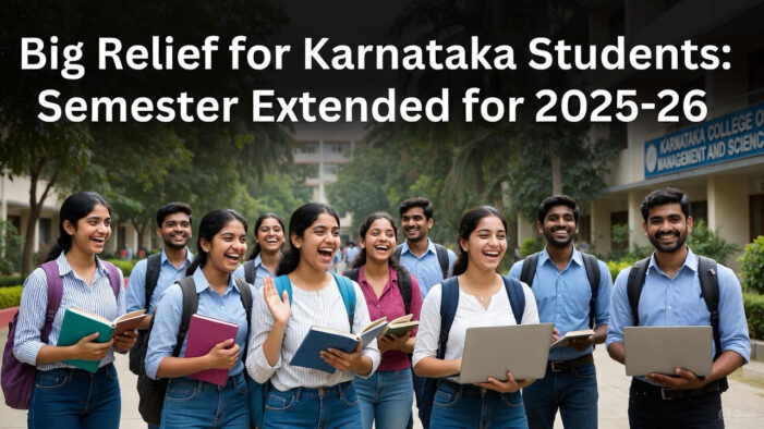 Big Relief for Karnataka Students: Semester Extended for 2025-26!