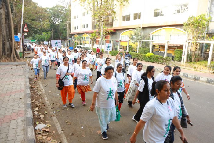 Aster RV Hospital organizes ‘Walk Against Cancer’ marathon to raise awareness on cancer among women