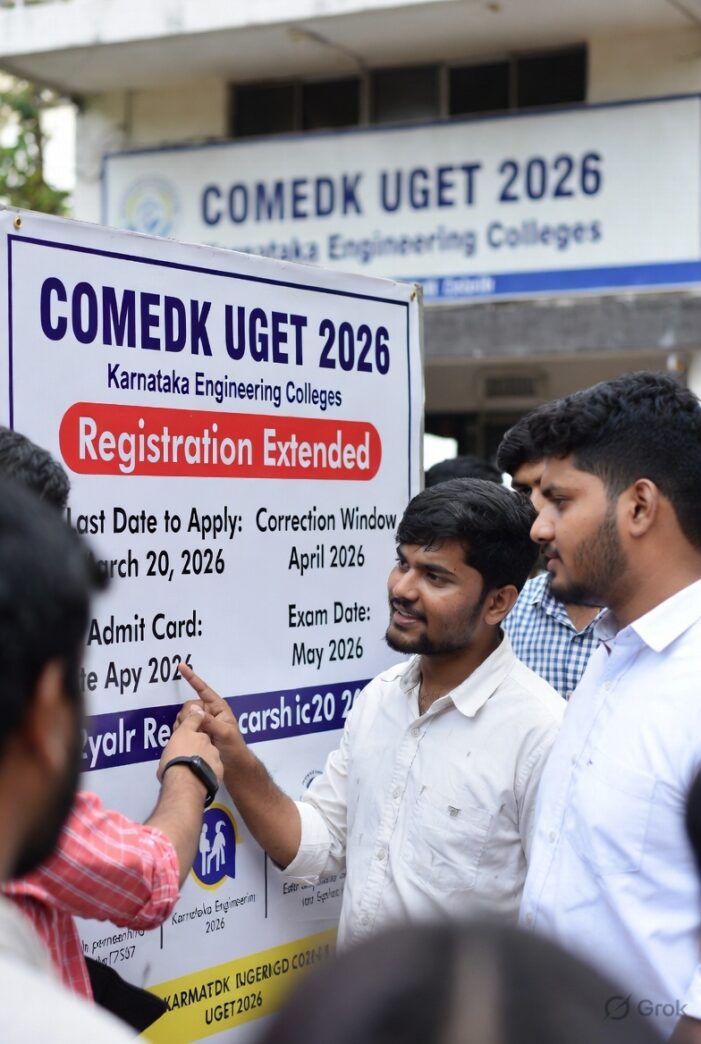 COMEDK UGET 2026 Registration Deadline Extended to March 20