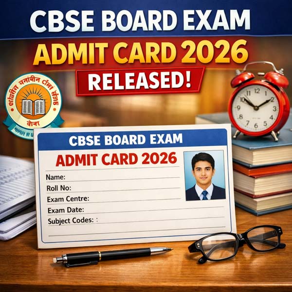 CBSE Board Exam Admit Card 2026 Released