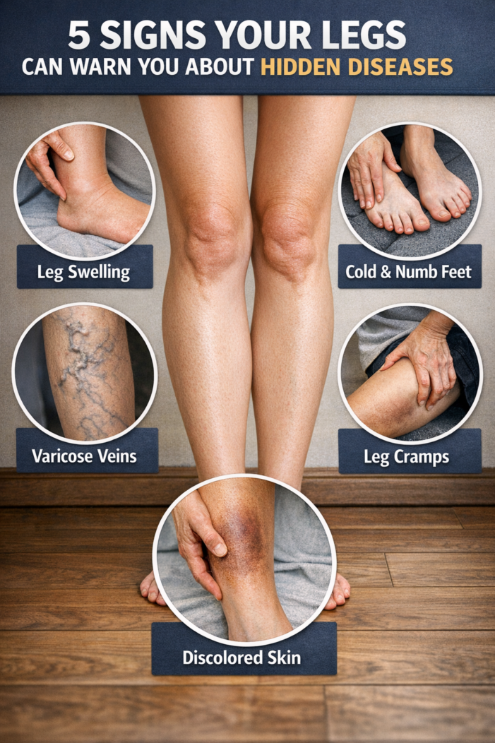 Legs can reveal hidden health issues such as heart failure, PAD, and diabetes: 5 signs your legs can warn you about hidden diseases